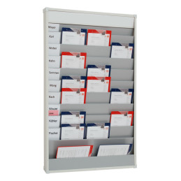Tableau de planification et d'organisation, 554 x 900 mm, rails 6, inscription vierge