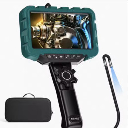 Vidéoscope Endoscope de direction grand écran de 7 pouces, objectif simple/double 3.9mm, 2 voies 360 °
