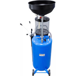 Vidangeur pneumatique d’huile avec récupérateur d’huile usée | 80 l