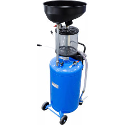 Vidangeur pneumatique d’huile avec récupérateur d’huile usée | 80 l