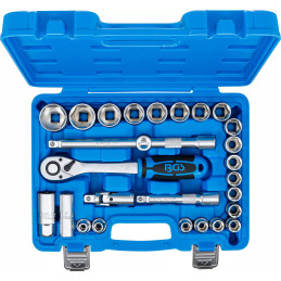 Coffret de douilles | 12,5 mm (1/2") | 8 - 32 mm | 27 pièces