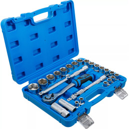 Coffret de douilles | 12,5 mm (1/2") | 8 - 32 mm | 27 pièces