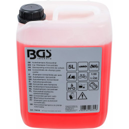 Shampooing concentré de voiture | rouge | 5 l