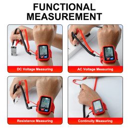 Multimètre Numérique Multi Testeur Compteur Mesurable DCV ACV Résistance Continuité Poignet