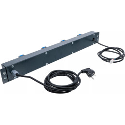 Réglette de distribution réseau | quadruple | pour système mural