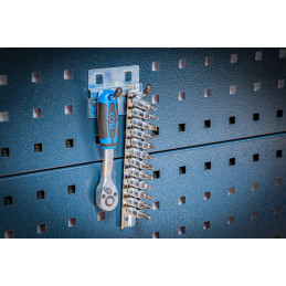 Jeu de crochets doubles | 40 mm | pour système mural | 5 pcs.