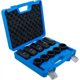 Jeu de douilles à choc | douze pans | 12,5 mm (1/2") | 32 - 36 mm | 10 pièces