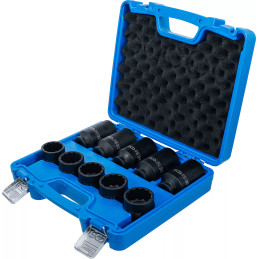 Jeu de douilles à choc | douze pans | 12,5 mm (1/2") | 32 - 36 mm | 10 pièces