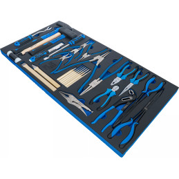Jeu de marteaux, pinces et burins | 28 pcs.