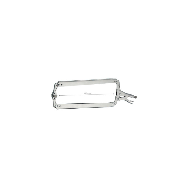 2 pinces étau 610mm bec plat (ouverture 410mm) 2 pinces étau 610mm bec plat (ouverture 410mm)