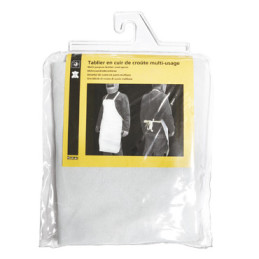 Tablier multi-usage en croûte de cuir