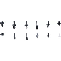 Assortiment de clips de fixation automobiles pour VW, Audi, Volvo, Chrysler, Ford & Mercedes-Benz | 350 pièces