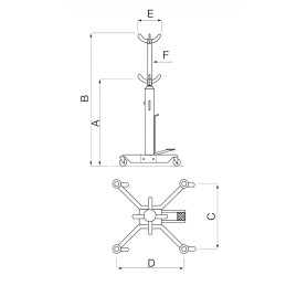 Vérin de fosse P10 | 1000 kg