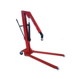 Grue d'atelier 1000 kg avec pompe hydraulique double effet