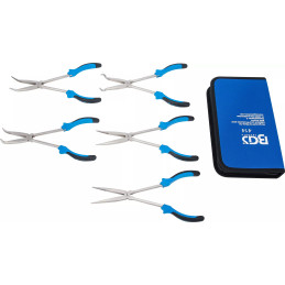 Jeu de pinces à bec long | 290 mm | 5 pièces