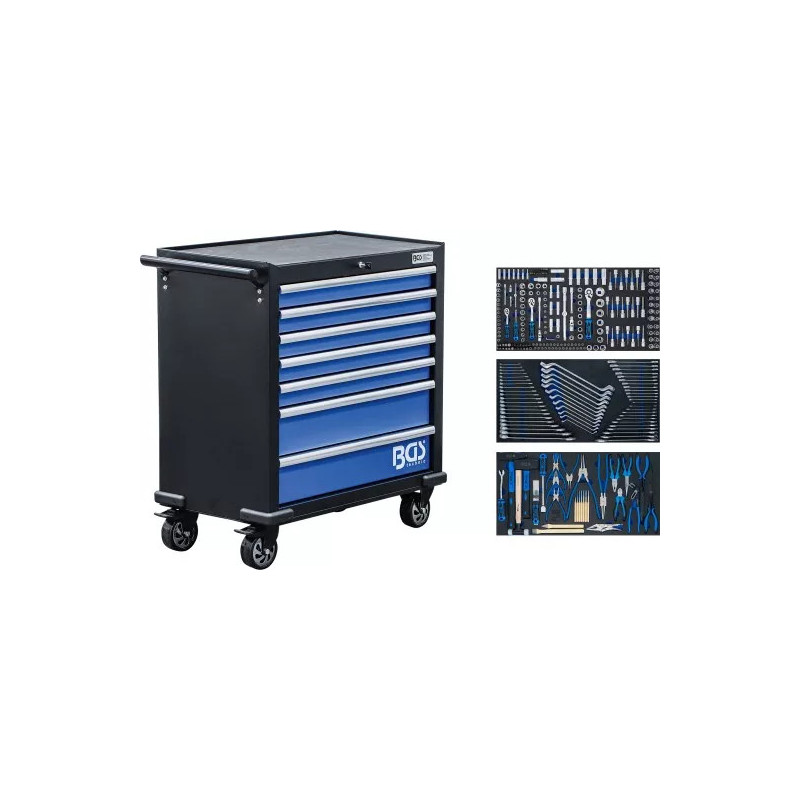 Servante d’atelier XL | 7 tiroirs | avec 301 outils