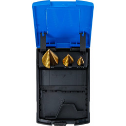 Jeu de forets étagés | nitrure de titane | Ø 4 - 30 mm | 3 pièces