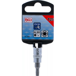 Douille à embouts | 6,3 mm (1/4") | profil T (pour Torx) T25