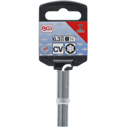 Douille pour clé, Super Lock, longue | 6,3 mm (1/4") | 7 mm