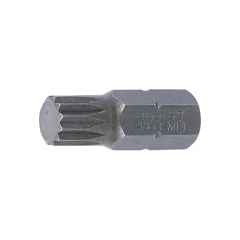 Embout | Longueur 30 mm | 10 mm (3/8") | denture multiple intérieure (pour XZN) M10 Embout | Longueur 30 mm | 10 mm (3/8") | denture multiple intérieure (pour XZN) M10