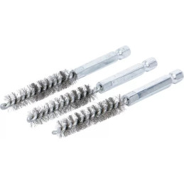 Brosse en acier | 10 mm | 6,3 mm (1/4") | 3 pièces