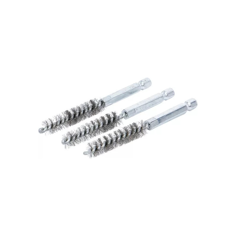 Brosse en acier | 10 mm | 6,3 mm (1/4") | 3 pièces