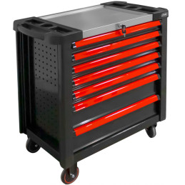 SERVANTE À ROULEAUX XL AVEC 7 TIROIRS VIDES