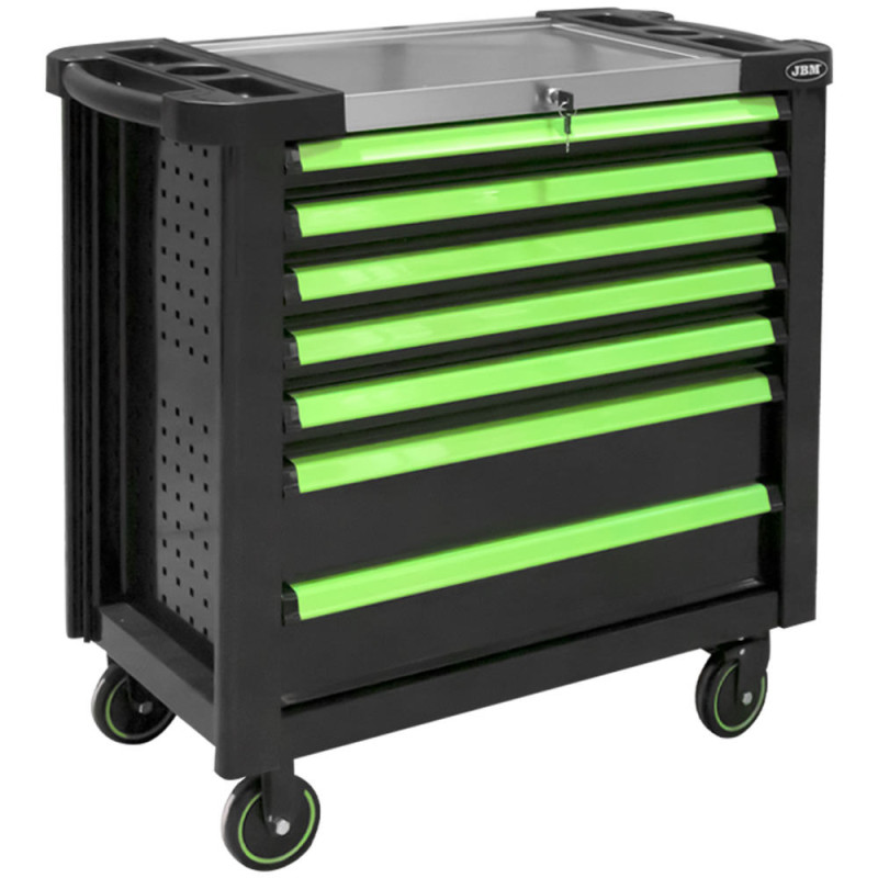 SERVANTE À ROULEAUX XL AVEC 7 TIROIRS VIDES