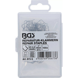 Agrafes de réparation | forme L | Ø 0,8 mm | 100 pièces