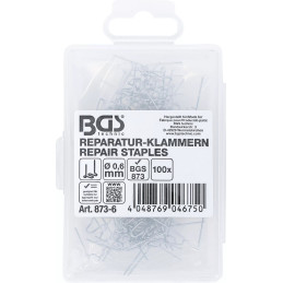 Agrafes de réparation | forme W | Ø 0,6 mm | 100 pièces