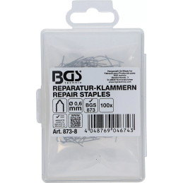 Agrafes de réparation | forme V | Ø 0,6 mm | 100 pièces