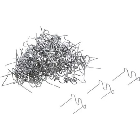 Jeu d’agrafes de réparation | forme ondulée | 0,6 mm | 100 pièces