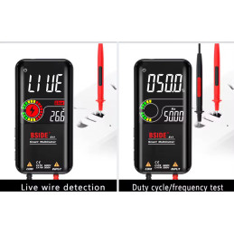 Multimètre numérique intelligent, affichage LCD couleur 9999,condensateur de tension