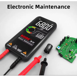 Multimètre numérique intelligent, affichage LCD couleur 9999,condensateur de tension