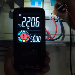 Multimètre numérique intelligent, affichage LCD couleur 9999,condensateur de tension