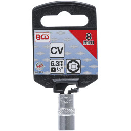 Douille pour clé, Super Lock | 6,3 mm (1/4") | 8 mm