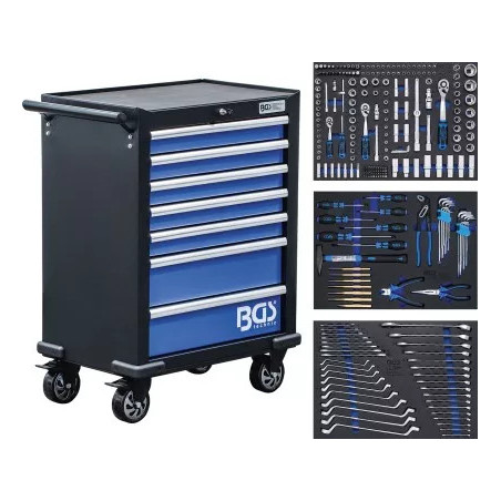 Servante d'atelier | 7 tiroirs | avec 263 outils