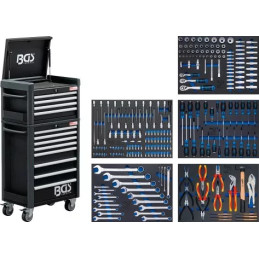 Servante d'atelier Profil Standard Maxi | 12 tiroirs | avec 263 outils