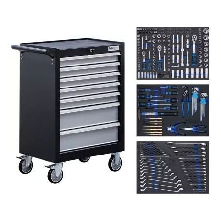 Servante d'atelier | 7 tiroirs | avec 263 outils