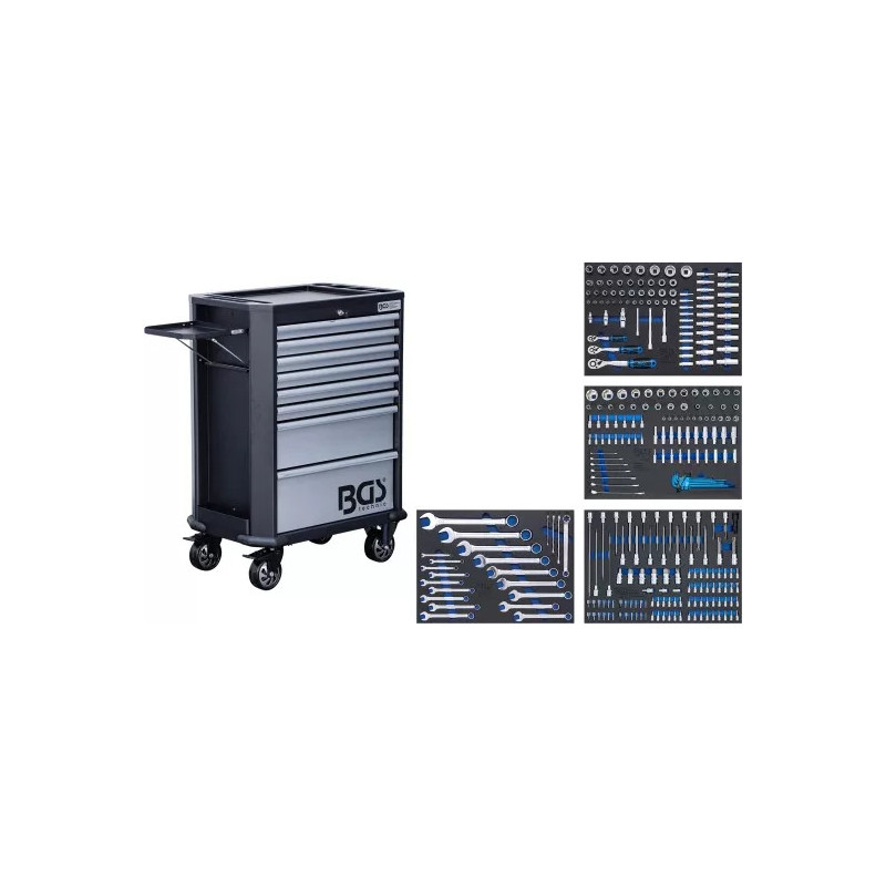 Servante d'atelier | 8 tiroirs | avec 296 outils