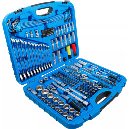 Coffret de Douilles Gear Lock | 6,3 mm (1/4") / 10 mm (3/8") / 12,5 mm (1/2") | 218 pièces