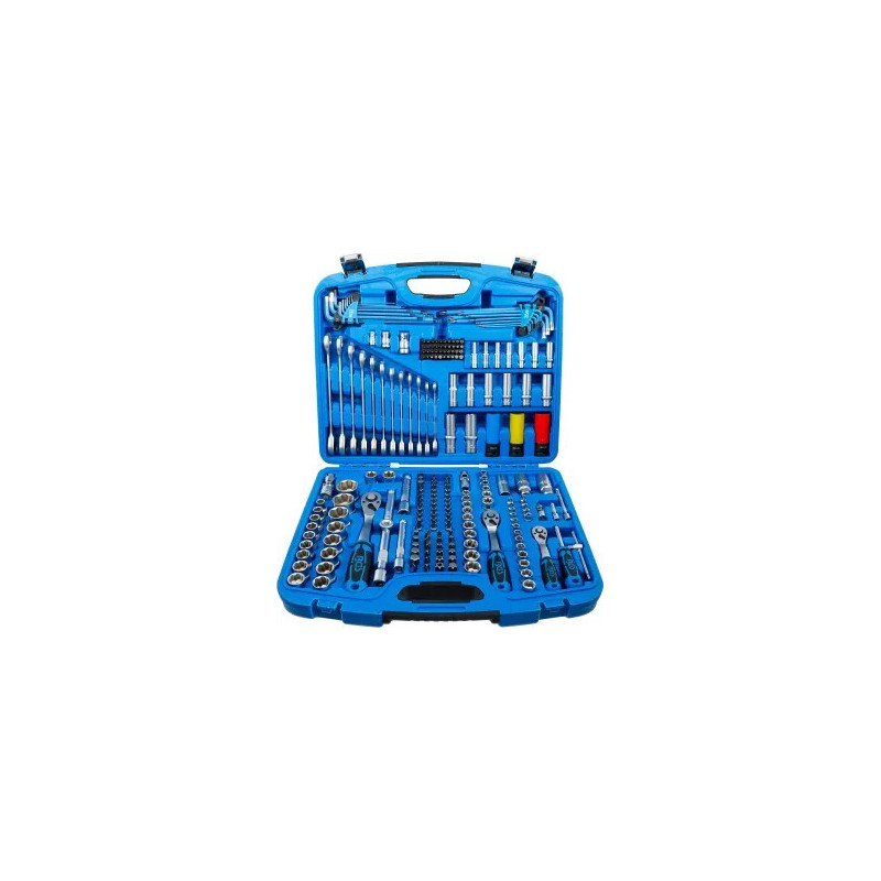 Coffret de Douilles à profil ondulé | 6,3 mm (1/4") / 10 mm (3/8") / 12,5 mm (1/2") | 218 pièces Coffret de Douilles à profil ondulé | 6,3 mm (1/4") / 10 mm (3/8") / 12,5 mm (1/2") | 218 pièces