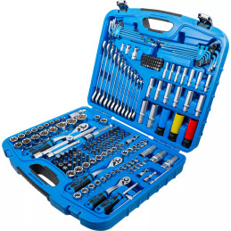 Coffret de Douilles à profil ondulé | 6,3 mm (1/4") / 10 mm (3/8") / 12,5 mm (1/2") | 218 pièces