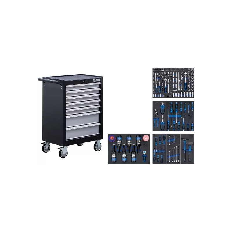 Servante d'atelier | 7 tiroirs | avec 227 outils