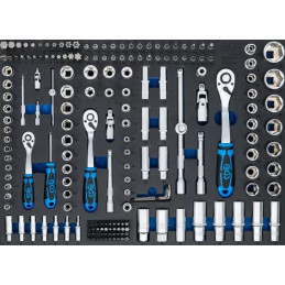 Servante d'atelier | 7 tiroirs | avec 227 outils