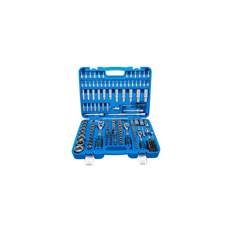 Jeu de douilles à six pans | 6,3 mm (1/4") / 10 mm (3/8") / 12,5 mm (1/2") | en pouce | 192 pièces