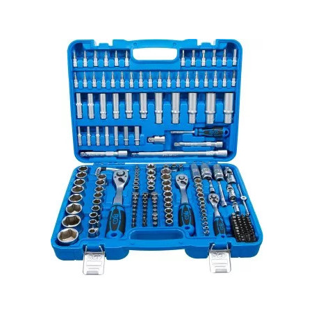 Jeu de douilles à six pans | 6,3 mm (1/4") / 10 mm (3/8") / 12,5 mm (1/2") | en pouce | 192 pièces