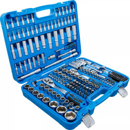 Jeu de douilles à six pans | 6,3 mm (1/4") / 10 mm (3/8") / 12,5 mm (1/2") | en pouce | 192 pièces