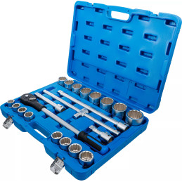 Coffret de douilles | 20 mm (3/4") | en pouces | 21 pièces