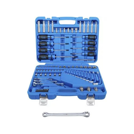 Assortiment d’outils | 6,3 mm (1/4") + 12,5 mm (1/2") | profil E/profil T (pour Torx) | 84 pièces